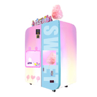 Pink Electric Sugar Cotton Candy Máy bán hàng tự động Snack Floss Candy Vending