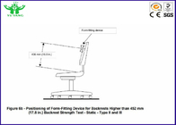 10-30CPM Nội thất / Ghế Backrest Backward Thử nghiệm Độ bền QB / T2280-2007