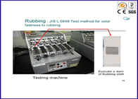 Máy kiểm tra độ bền màu JIS được sử dụng để nhuộm Độ bền màu để kiểm tra độ cọ xát