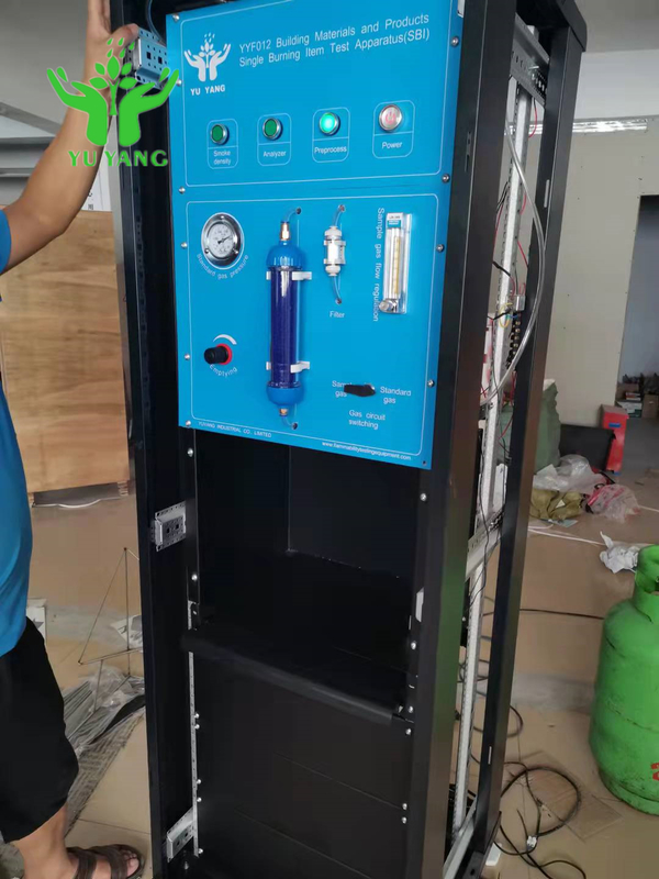 EN 13823 GB / T 20284 Máy kiểm tra một đốt cho vật liệu xây dựng nằm ngang
