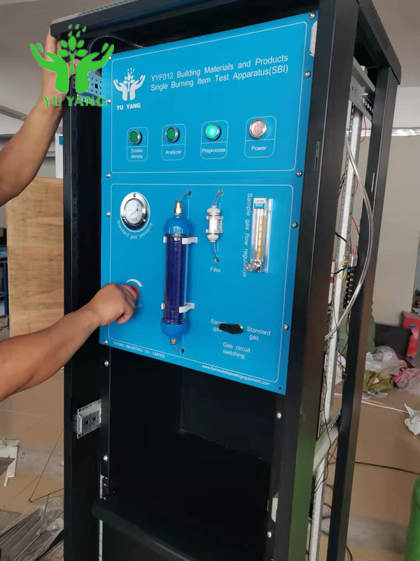 EN 13823 GB / T 20284 Máy kiểm tra một đốt cho vật liệu xây dựng nằm ngang