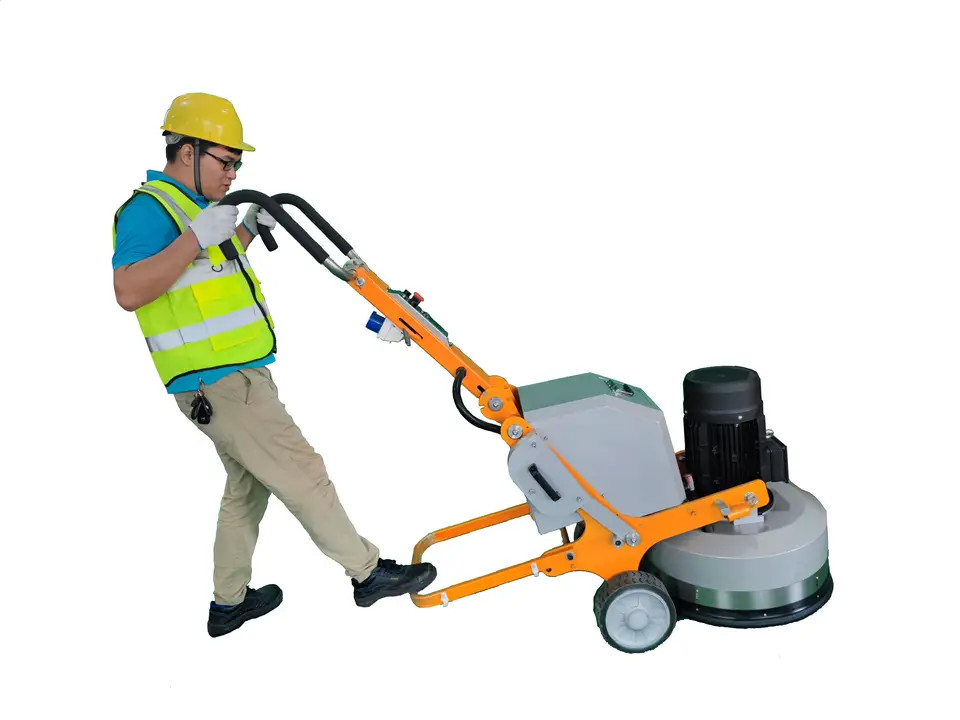 Máy mài đá granite 220kg với 3 tấm mài và bình chứa nước 10,6L