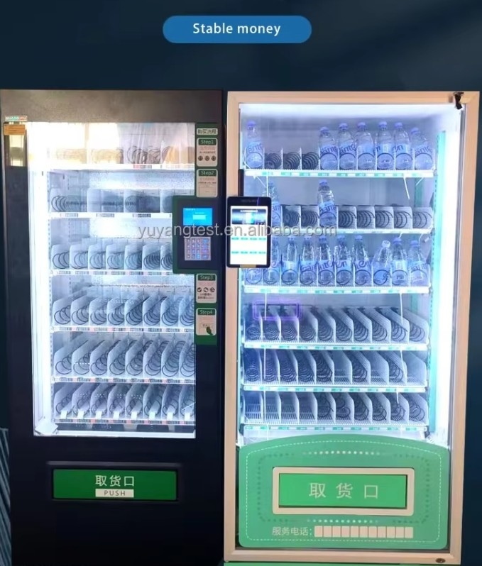 Máy bán hàng tự động đầy đủ để bán kem thuận tiện với hệ thống điều khiển từ xa và cảnh báo