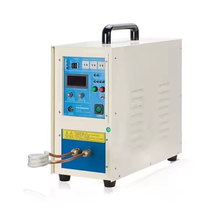 Máy sưởi nhiệt cảm ứng tần số cao 15KW với 200-600A Máy đúc kim loại làm mát cho bộ thử nghiệm điện