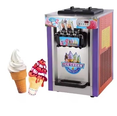 Nâng cấp sàn sản xuất kem đứng 13L Máy bán hàng tự động ba đầu