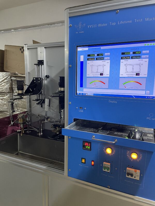 Máy thử tuổi thọ công tắc vòi chuyên nghiệp EN817, Tuần hoàn nước tự động có gia nhiệt, Thử nghiệm đồng thời 2 trạm để đánh giá độ bền của vòi