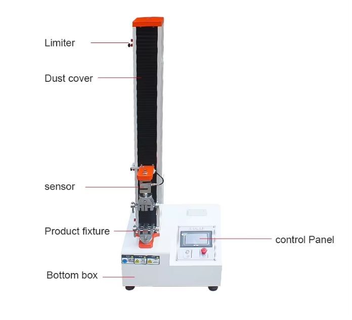Máy thử kéo một cánh tay MicroComputer với 50 kg Capacity, 100 ~ 500mm/min Test Speed và 650mm Max Stroke