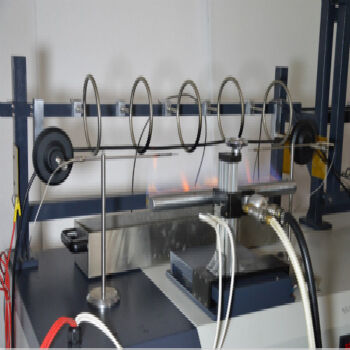 IEC 60331, BS 6387, EN 50200 Điện dây cáp mạch toàn vẹn Thiết bị thử nghiệm cháy Thiết bị thử nghiệm phun nước sốc lửa