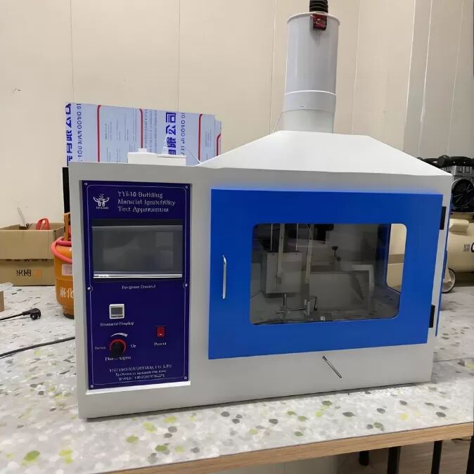 Thiết bị kiểm tra khả năng bắt lửa đạt chứng nhận ISO 11925-2 với cấu trúc thép không gỉ và vận tốc gió ống khói 0,7m/s cho vật liệu xây dựng