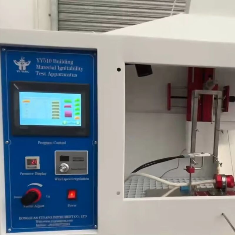 Thiết bị kiểm tra khả năng bắt lửa đạt chứng nhận ISO 11925-2 với cấu trúc thép không gỉ và vận tốc gió ống khói 0,7m/s cho vật liệu xây dựng