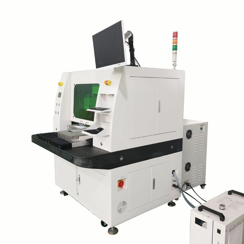 Máy định tuyến khoan PCB với khoảng cách đi 350mm * 300mm tỷ lệ độ phân giải 0,5μm và công suất đầu ra laser 15W