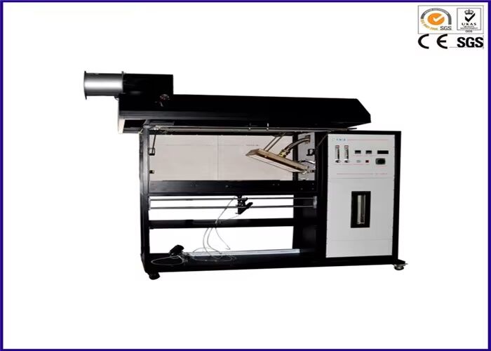Thiết bị kiểm tra lưu lượng nhiệt tỏa sáng sàn phù hợp với ISO 9239-1 ASTM E 846 với chiều cao ngọn lửa điều chỉnh 60-120mm và đo lưu lượng nhiệt 0-15 Kw/m2