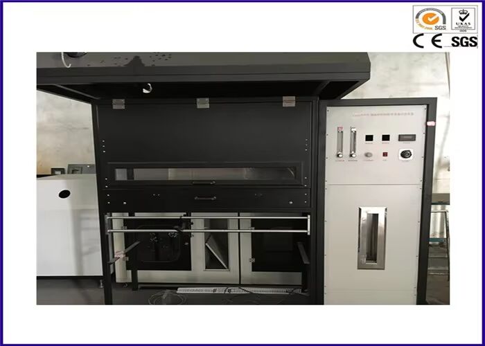 Thiết bị kiểm tra lưu lượng nhiệt tỏa sáng sàn phù hợp với ISO 9239-1 ASTM E 846 với chiều cao ngọn lửa điều chỉnh 60-120mm và đo lưu lượng nhiệt 0-15 Kw/m2