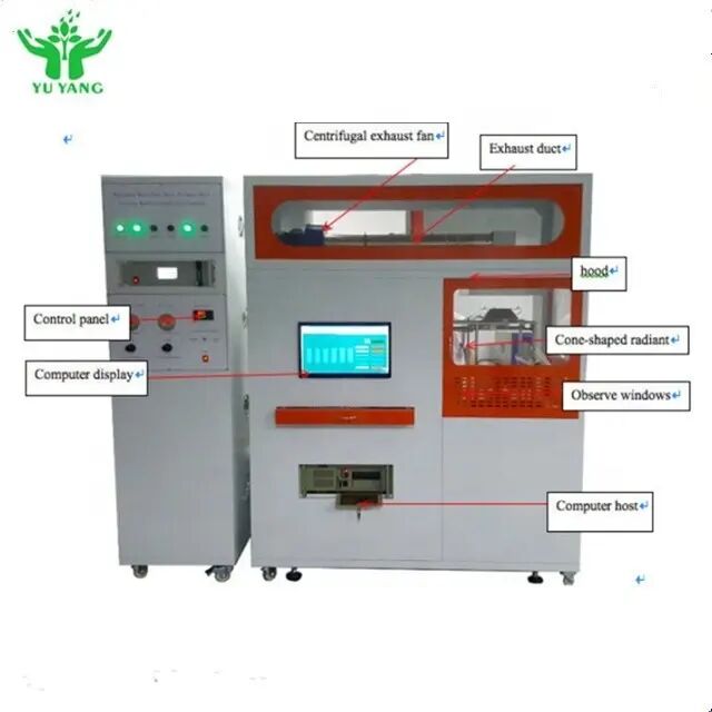Thiết bị đo tốc độ tỏa nhiệt và kiểm tra khả năng chống cháy theo mô-đun được chứng nhận ISO 5660