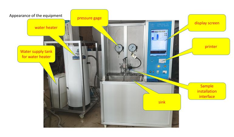 EN817 Thiết bị kiểm tra dòng chảy nước Kiểm tra dòng chảy áp suất cao đa chức năng với giám sát và ghi dữ liệu thời gian thực