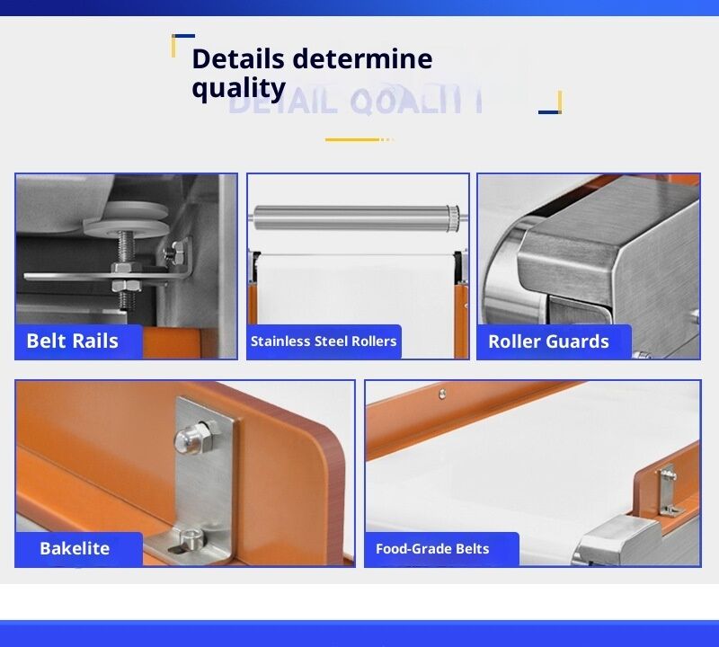 Food Grade Metal Detector With Sound and Light Alarm Reject System for Quality Control