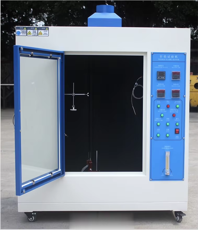 Tester Lửa Kim Thép Không Gỉ với Góc Đốt Có Thể Điều Chỉnh và Buồng Thử Nghiệm 0.5 Mét Khối