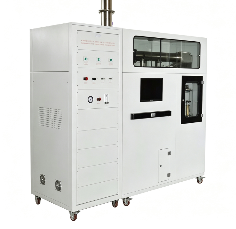 Máy kiểm tra khả năng cháy bằng nhiệt kế nón tiêu chuẩn ISO 5660 với cường độ bức xạ 100 kW/m2 và thang đo điện tử chính xác cao