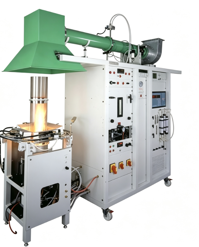 Thiết bị truyền cháy ASTM E2058 với 31 kW lò đốt hộp cát propane để đo tốc độ giải phóng nhiệt
