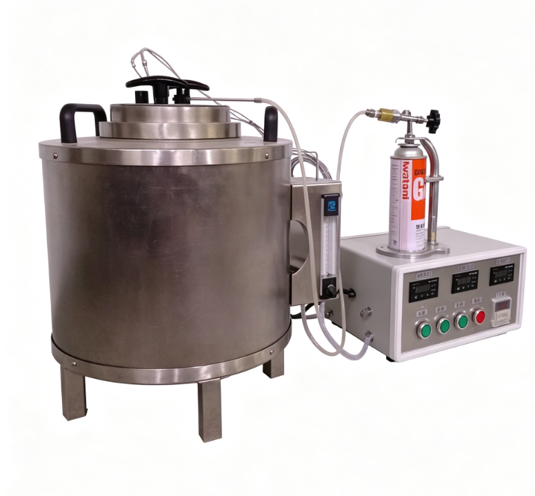 Thiết bị thử nghiệm nhiệt độ khói bằng nhựa với khung thép không gỉ, khói điện tử và ống xả có thể tháo rời cho lò thí nghiệm