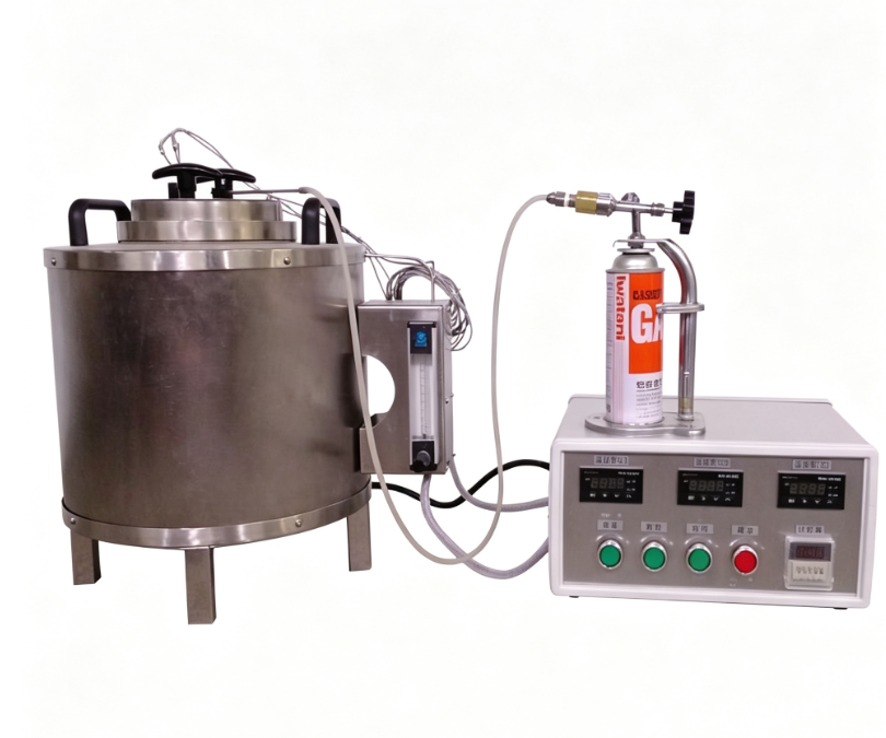 Thiết bị thử nghiệm nhiệt độ khói bằng nhựa với khung thép không gỉ, khói điện tử và ống xả có thể tháo rời cho lò thí nghiệm