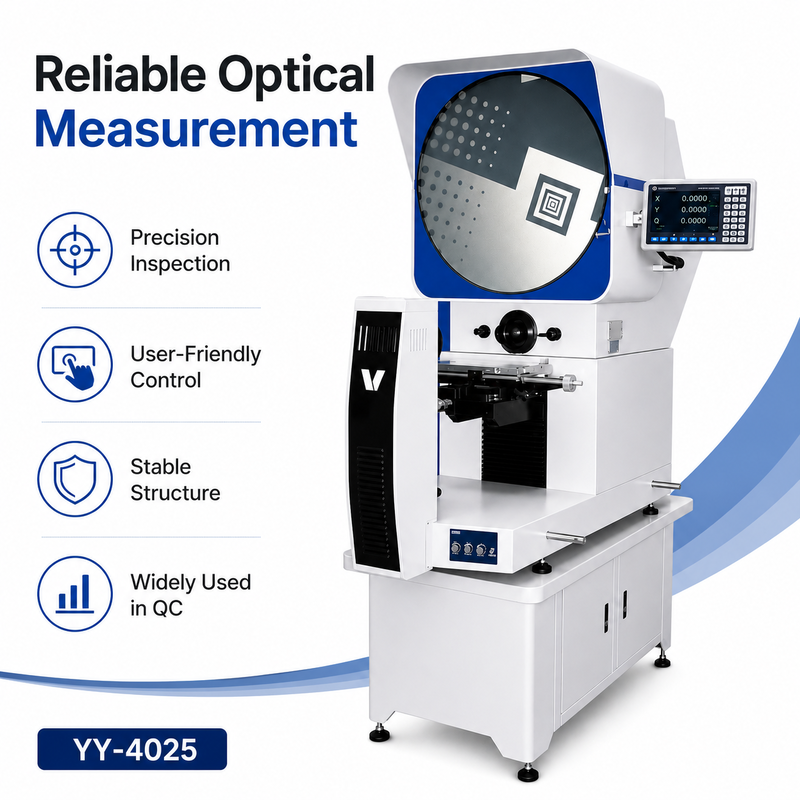 Vertical Flammability Tester with Digital Comparator for Precise Contour and Dimension Measurement