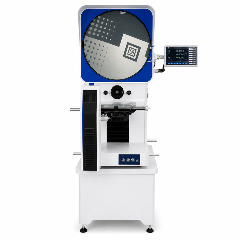 Vertical Flammability Tester with Digital Comparator for Precise Contour and Dimension Measurement