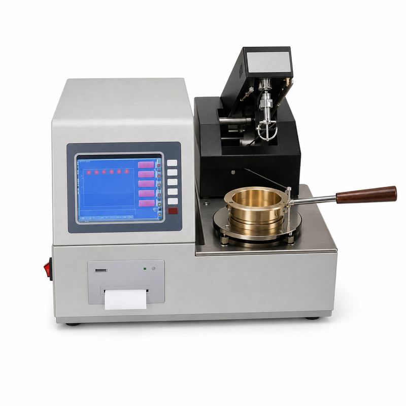 ASTM D92 Tự động Cleveland Open Cup Flash Point Tester Petroleum Lubricant Oil Analysis Equipment Công cụ phòng thí nghiệm