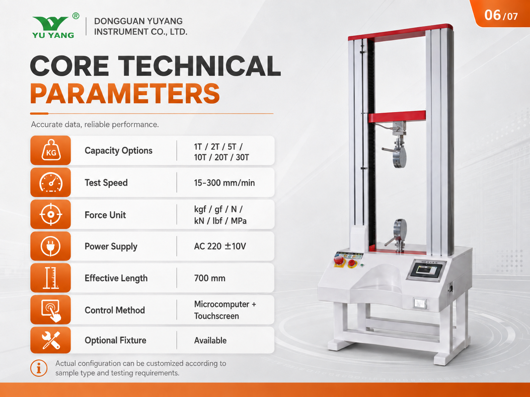 Máy thử vật liệu công nghiệp phổ quát 1Ton Load Support Tear Bend Shear Sustained Tension Pressure Test
