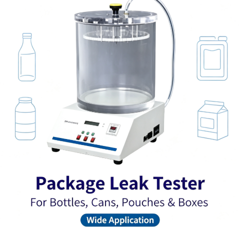 Digital Preset Vacuum Leak Tester with Automatic Compensation and Microcomputer Control for Package Seal Performance Detection