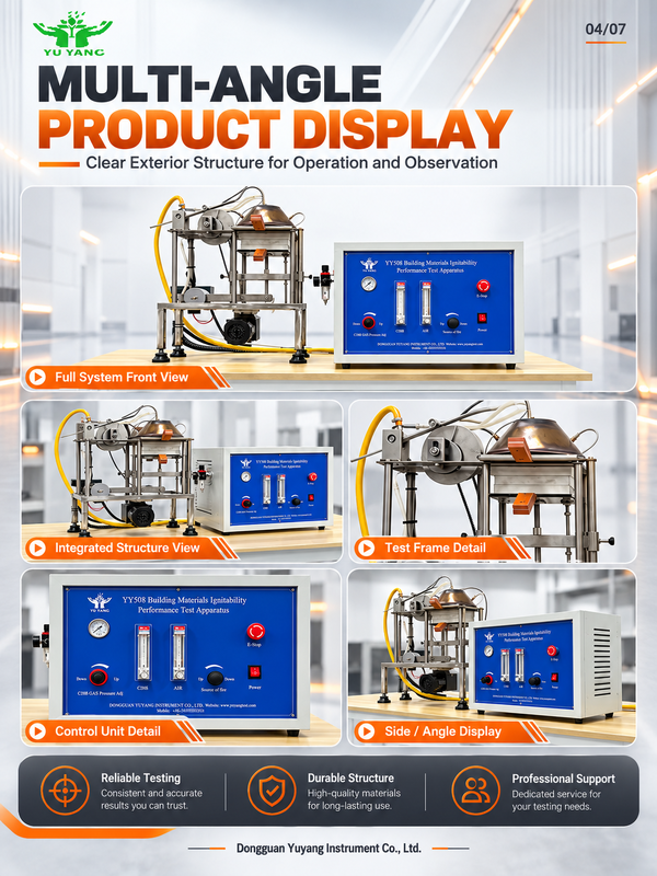 Building Materials Ignitability Performance Test Apparatus ISO5657 Radiant Heat Ignition Testing Machine For Horizontal Specimen Fire Test