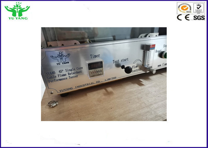 Thiết bị kiểm tra tính dễ cháy cáp lõi đơn 45 ° GB / T 25085 0,1 L ~ 1 L / phút