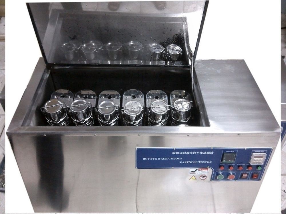 Máy kiểm tra độ bền màu Rotawash Máy giặt cho vải dệt