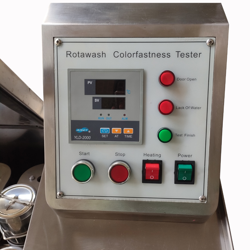 Điều khiển màn hình cảm ứng AATCC Máy đo độ bền giặt Rotawash Color