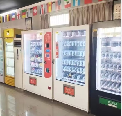 Máy bán hàng tự động với độ nóng nhanh và dung lượng lớn cho thực phẩm nóng và bữa ăn lạnh