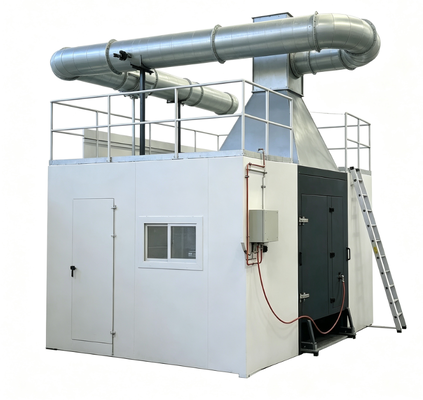 Thiết bị thử nghiệm vật liệu cháy đơn (SBI) tuân thủ EN 13823 với đầu đốt propan 31 kW và đo mật độ khói tích hợp